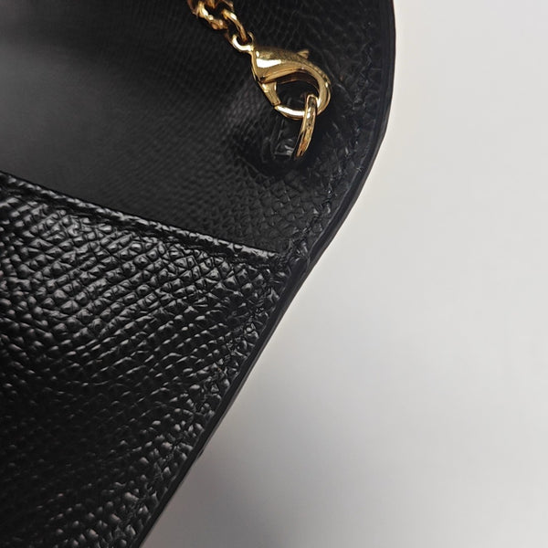 Gancini Mini Calfskin Black