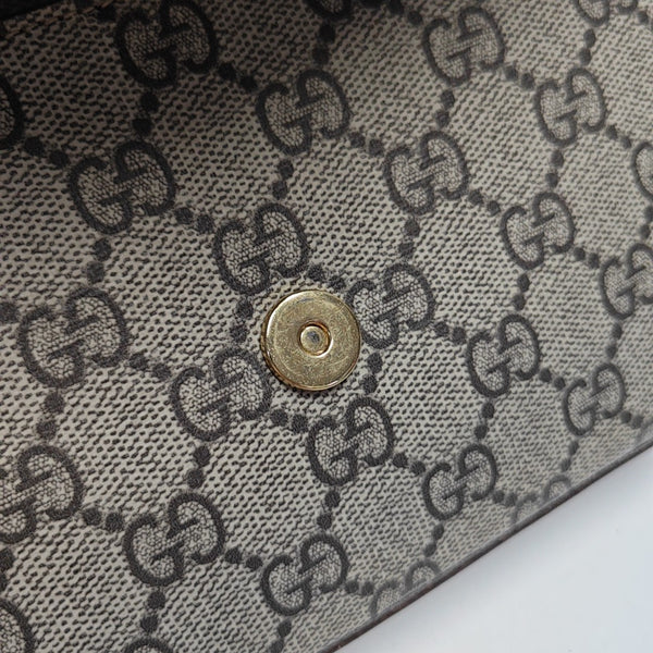 Ophidia Small Monogram Coated Canvas Beige