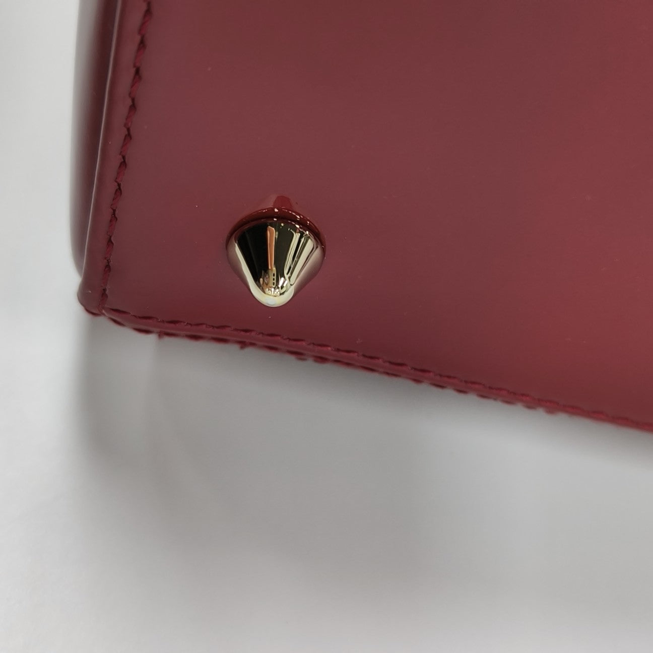 Lady Dior Medium Cannage Patent Leather Red