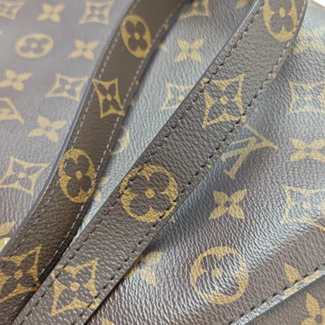 MONTAIGNE Monogram Coated Canvas Brown