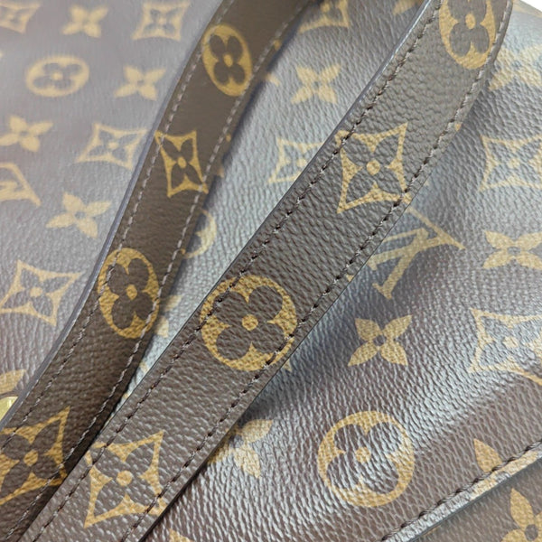 MONTAIGNE Monogram Coated Canvas Brown