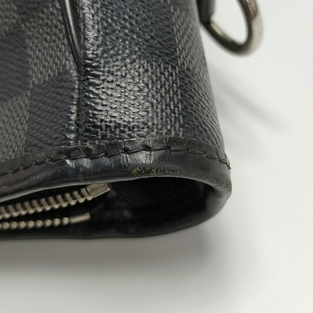 TADAO MM Damier Graphite Coated Canvas Gray