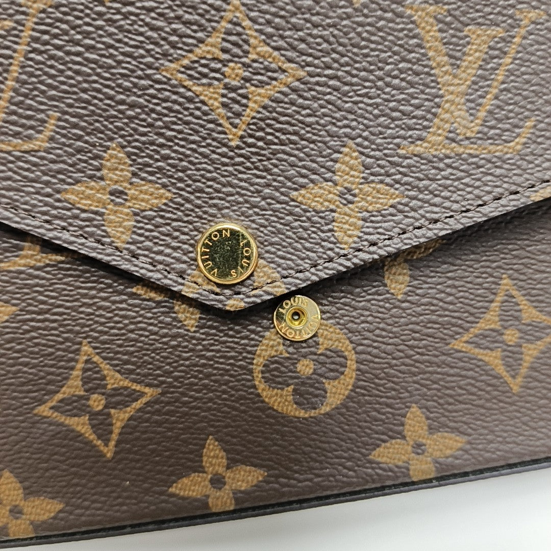 FÉLICIE Monogram Coated Canvas Brown