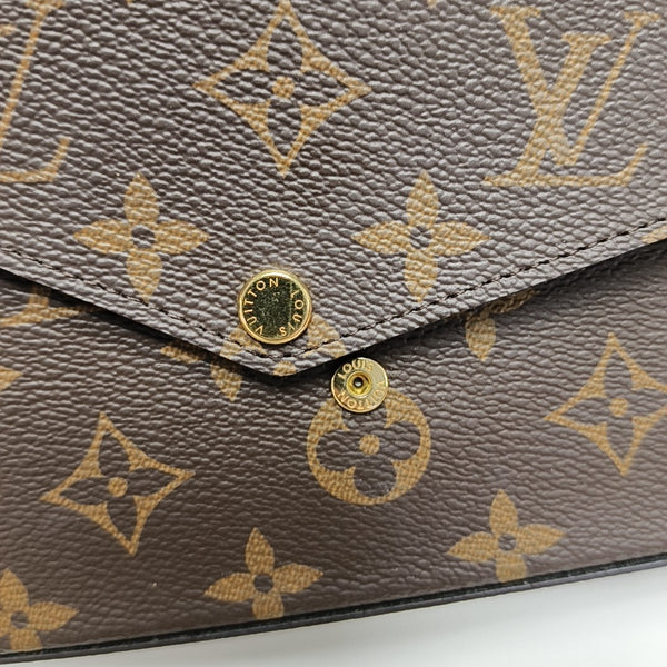 FÉLICIE Monogram Coated Canvas Brown