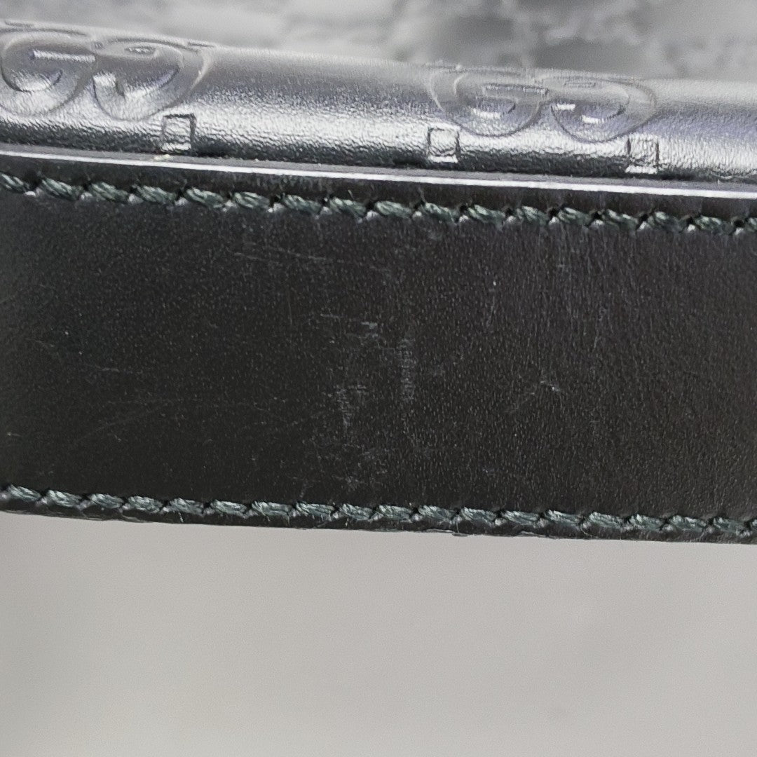Signature Medium Monogram Calfskin Black