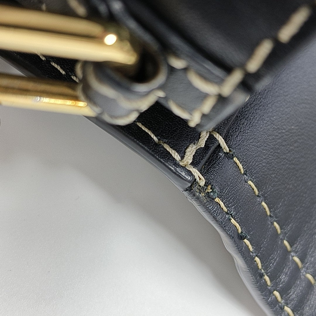 Calfskin Shoulder Bag Black