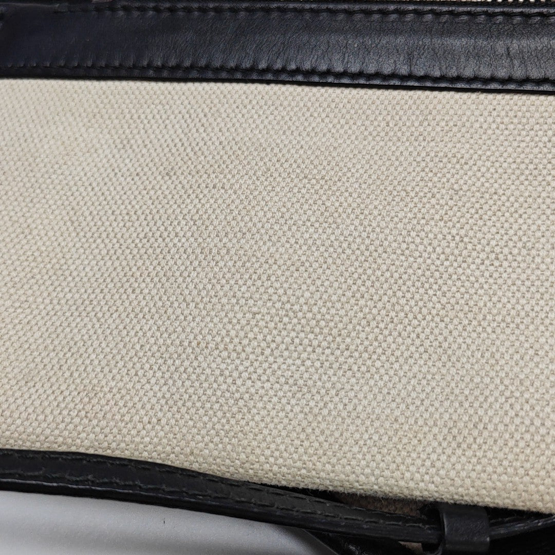 Navy Mini Canvas White