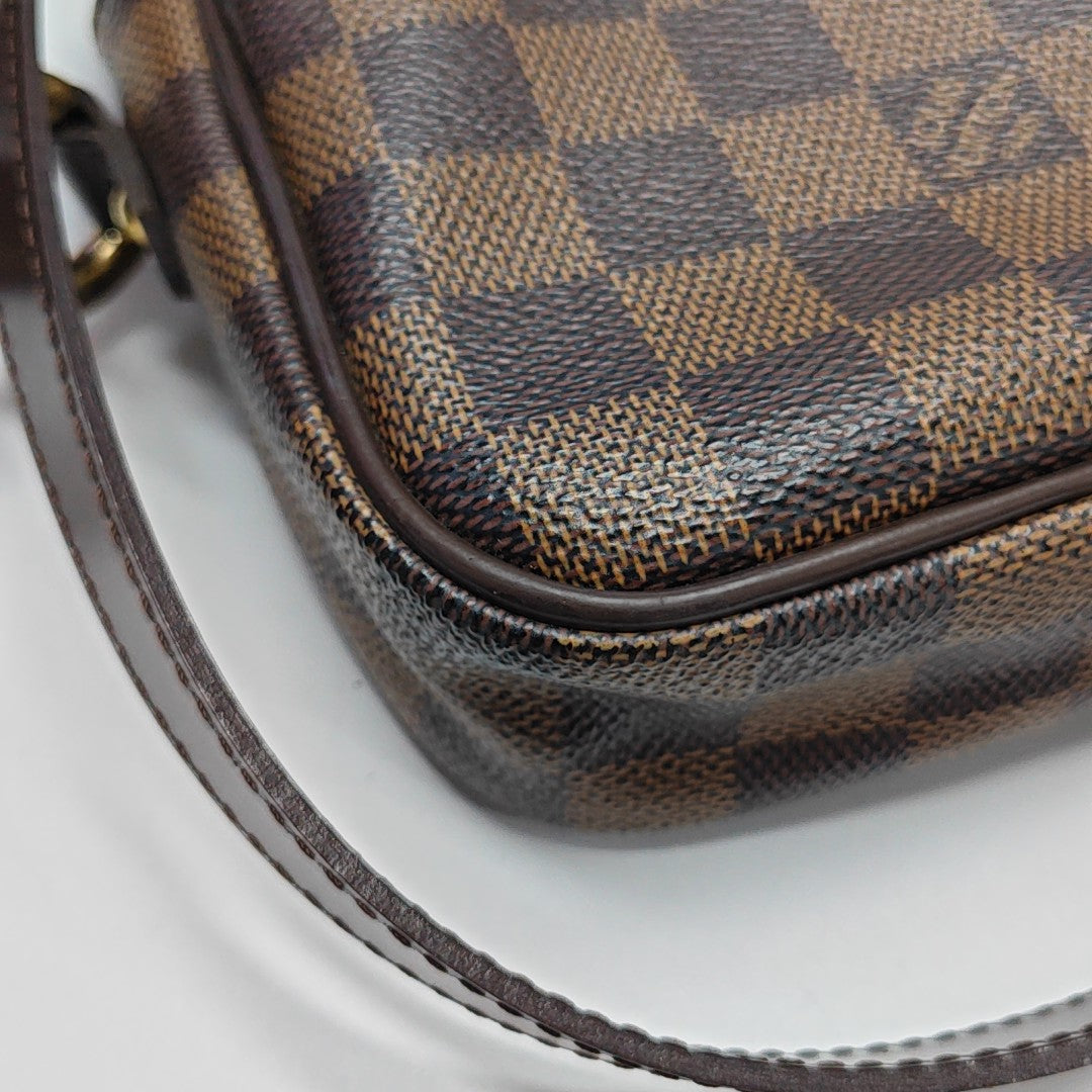RIFT Damier Ebene Coated Canvas Brown