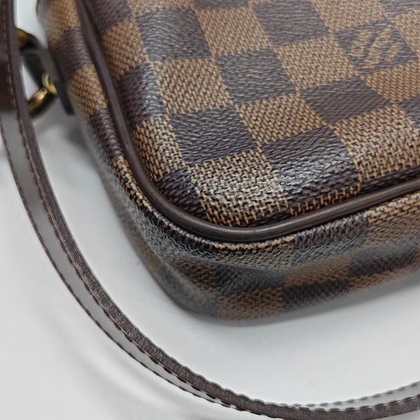 RIFT Damier Ebene Coated Canvas Brown