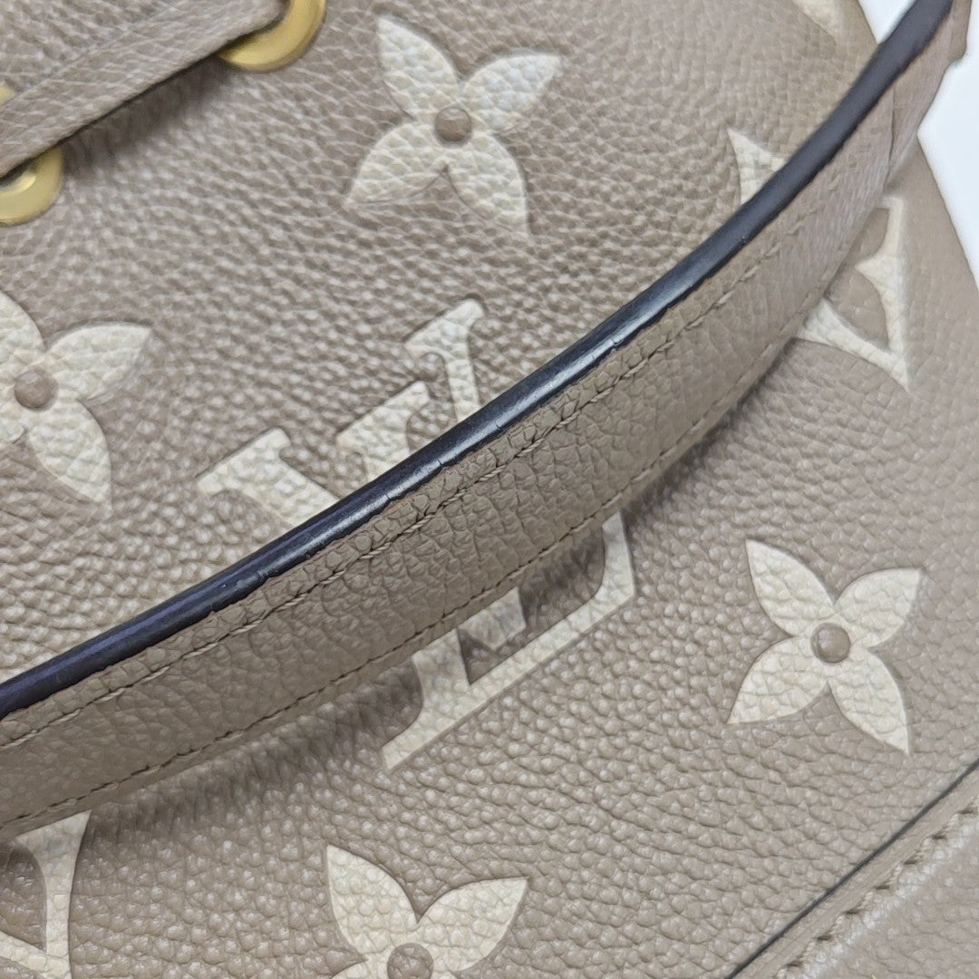 NOÉ Nano Monogram Calfskin Gray