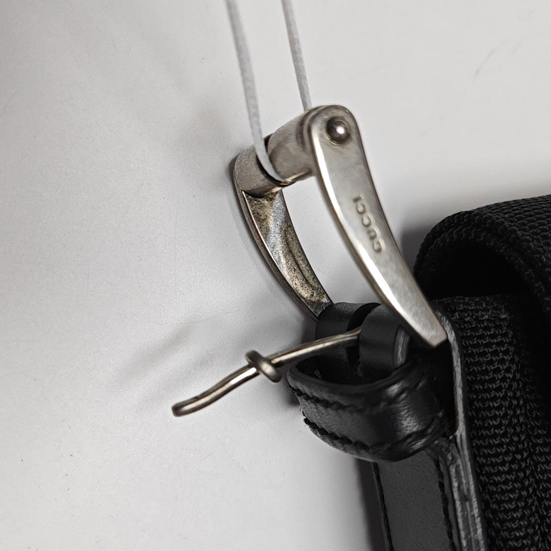 Canvas Crossbody Bag Black