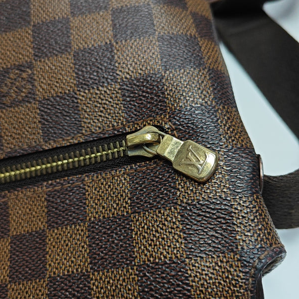 BROOKLYN Damier Ebene Coated Canvas Brown