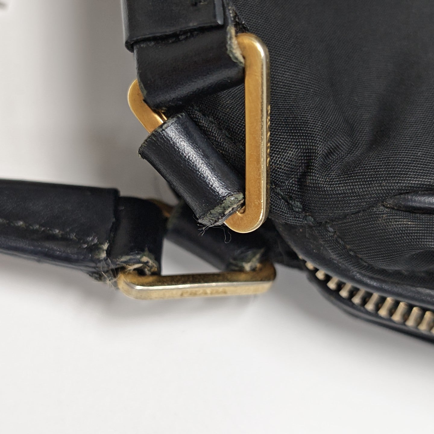 Nylon Top Handle Bag Black