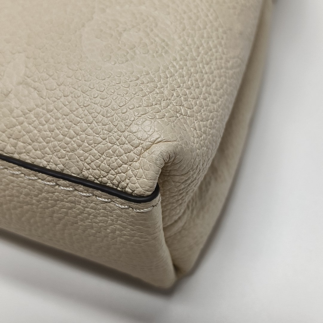 NANO MADELEINE Nano Monogram Calfskin Beige