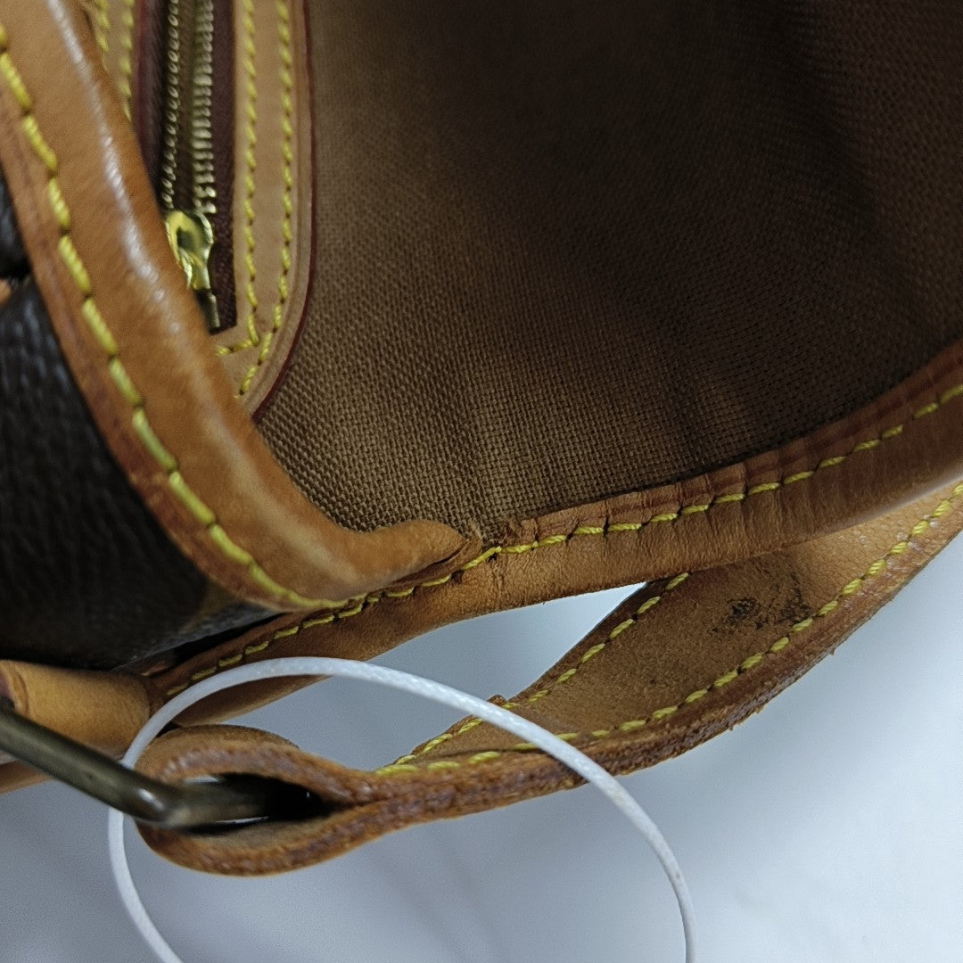 SOLOGNE PM Monogram Coated Canvas Brown
