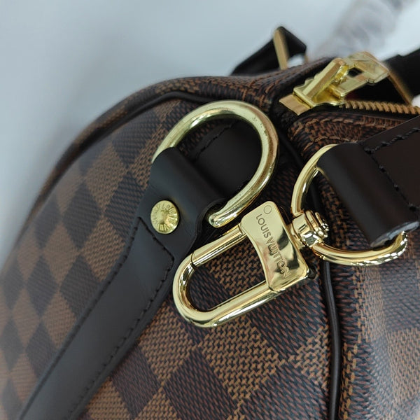 SPEEDY 25 Damier Ebene Coated Canvas Brown