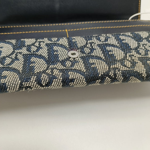 Oblique Canvas Wallet Blue