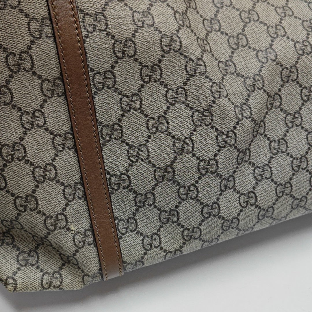 GG Supreme Monogram Coated Canvas Black