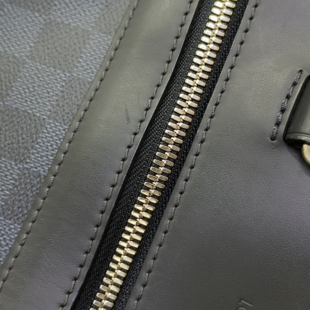 PORTE-DOCUMENTS Damier Coated Canvas Blue