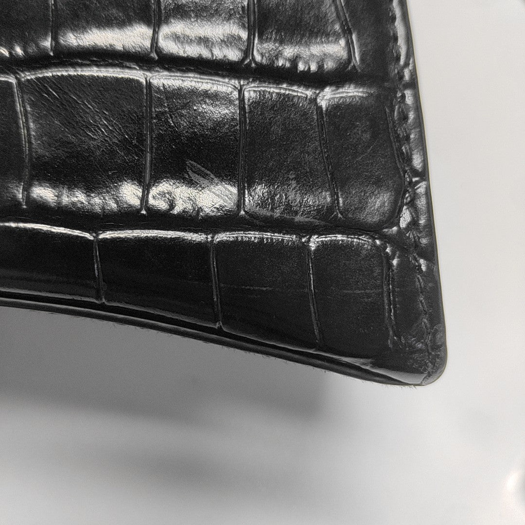 Hourglass Small Calfskin Black