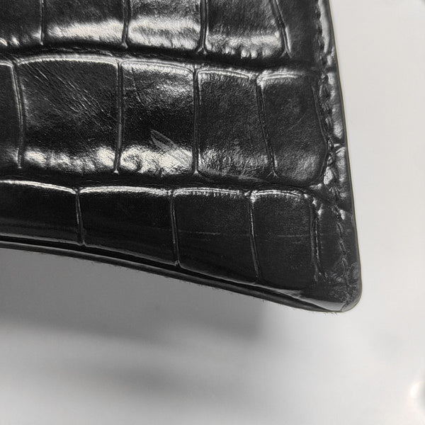 Hourglass Small Calfskin Black