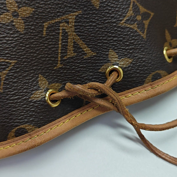 NÉONOÉ Nano Monogram Coated Canvas Brown