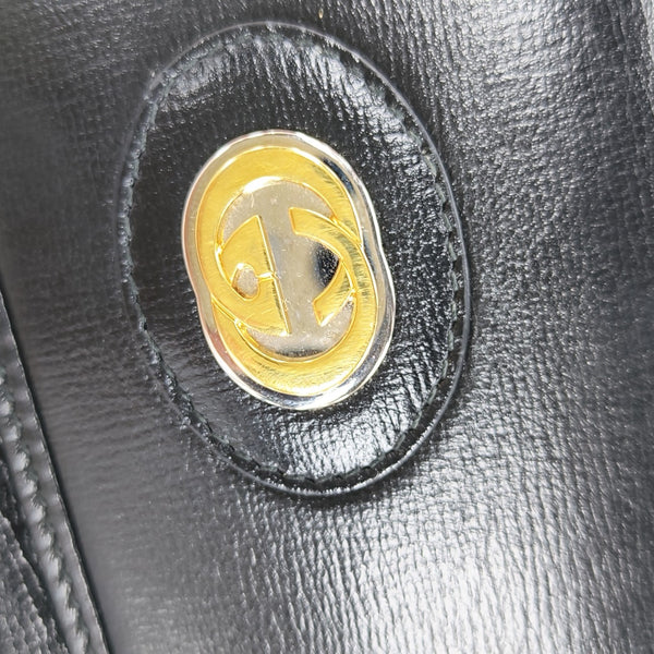 Calfskin Shoulder Bag Small Black