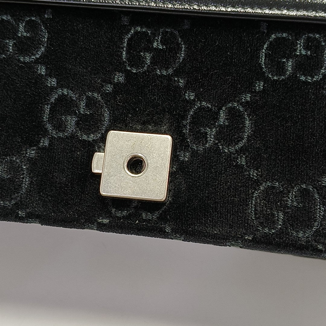 Authenticated pre-owned  Dionysus Small Monogram Velvet Black - Shoulder Bag at Looply