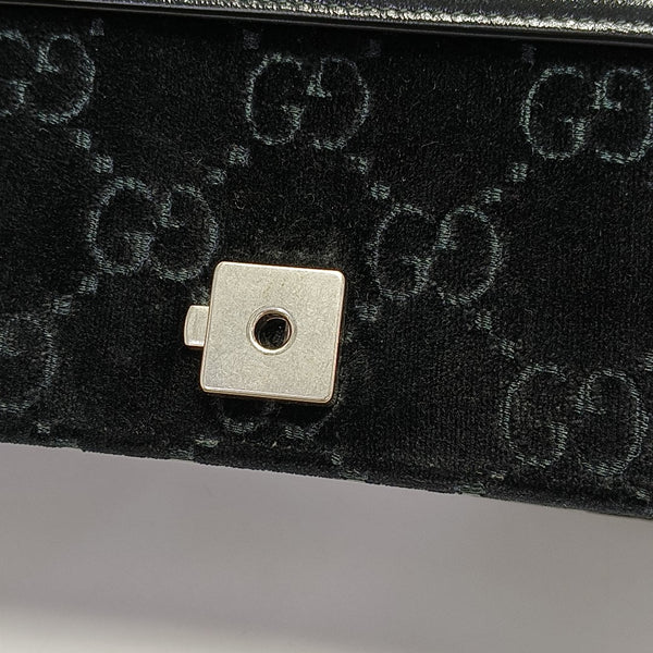 Authenticated pre-owned  Dionysus Small Monogram Velvet Black - Shoulder Bag at Looply