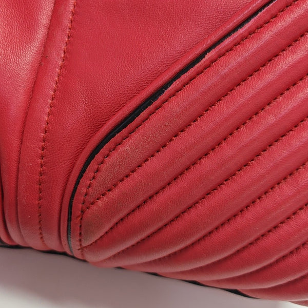 Quilted Lambskin Tote Bag Red