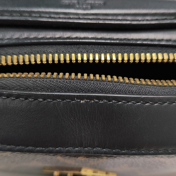 SAINTONGE Monogram Coated Canvas Brown