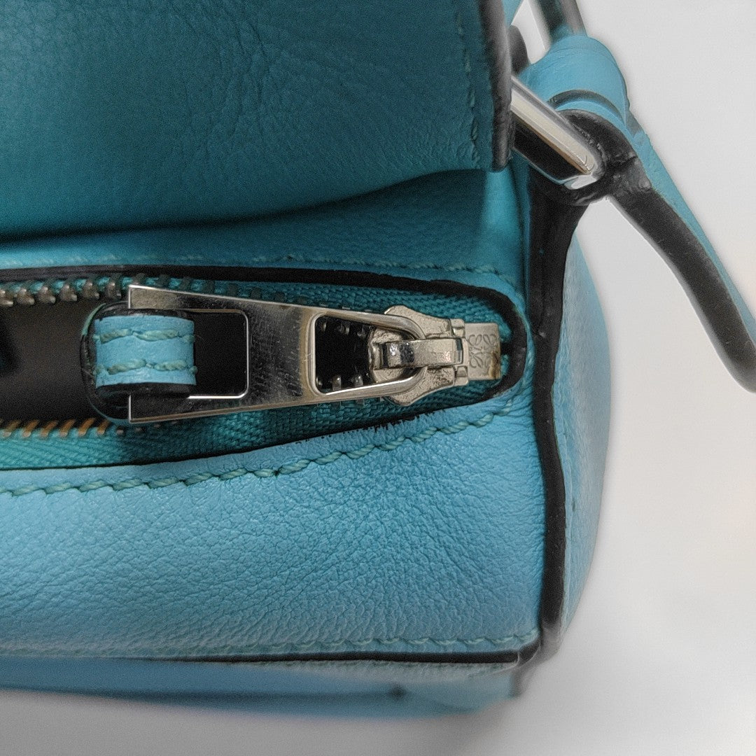 Puzzle Mini Calfskin Blue