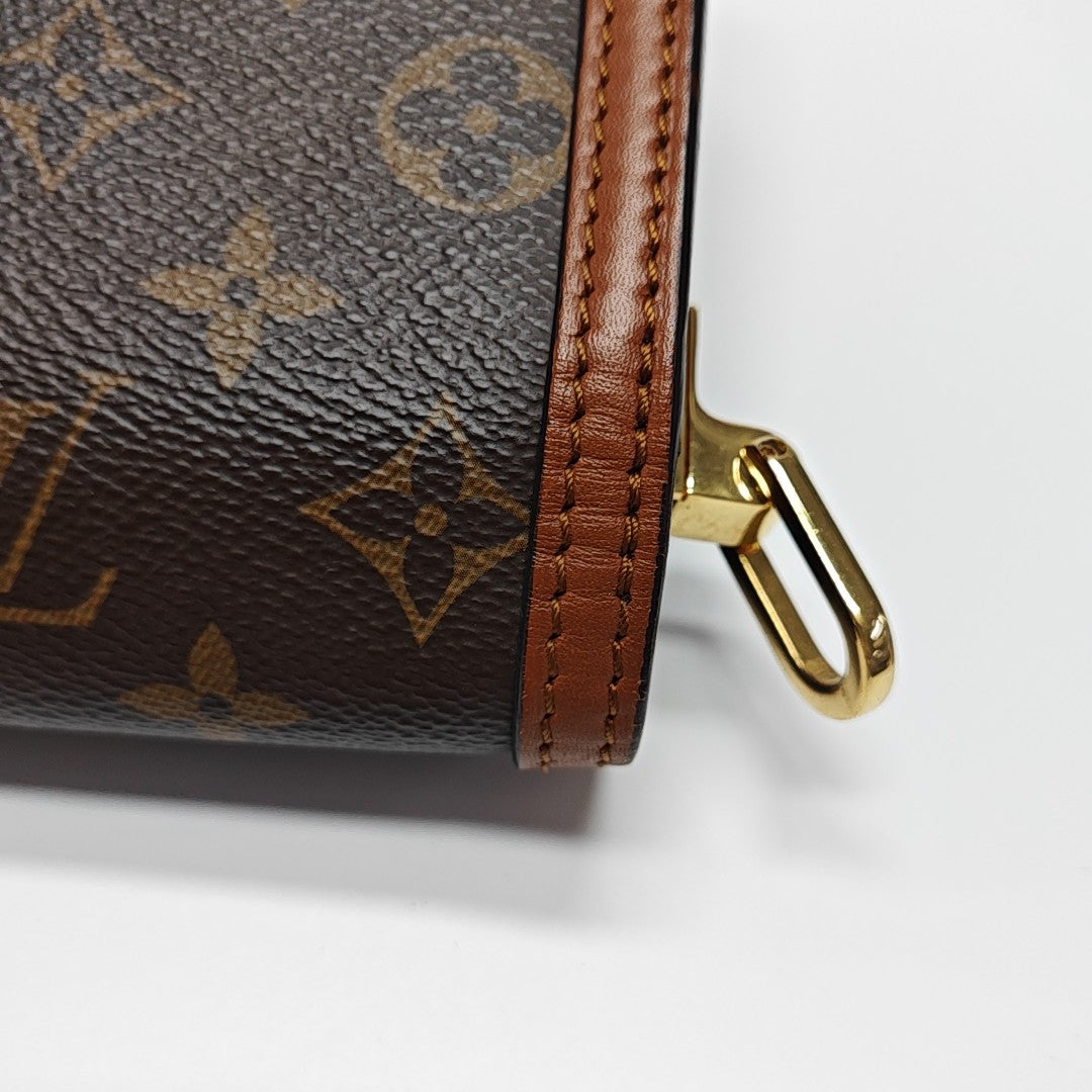 DAUPHINE Mini Monogram Coated Canvas Brown
