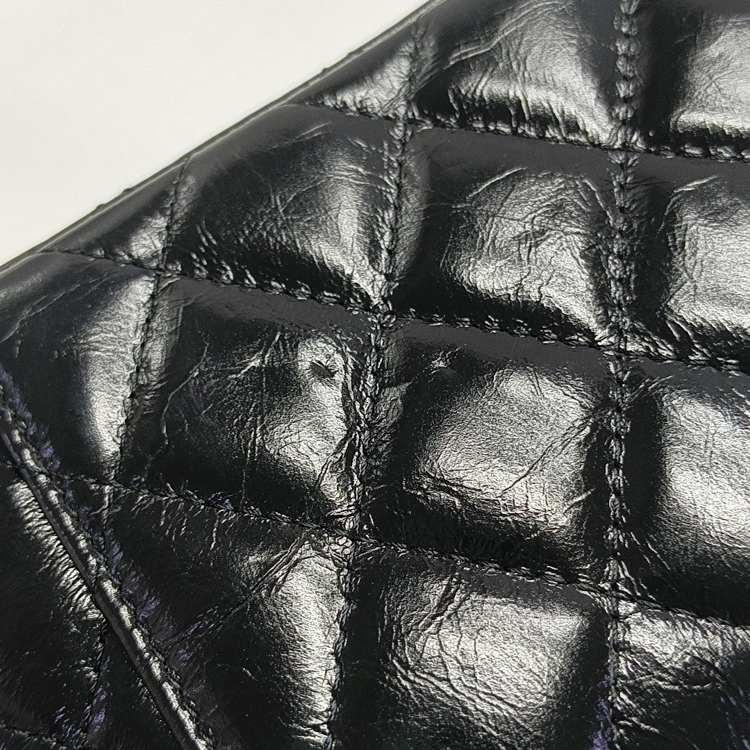 VANITY CASE Small Quilted Calfskin Black