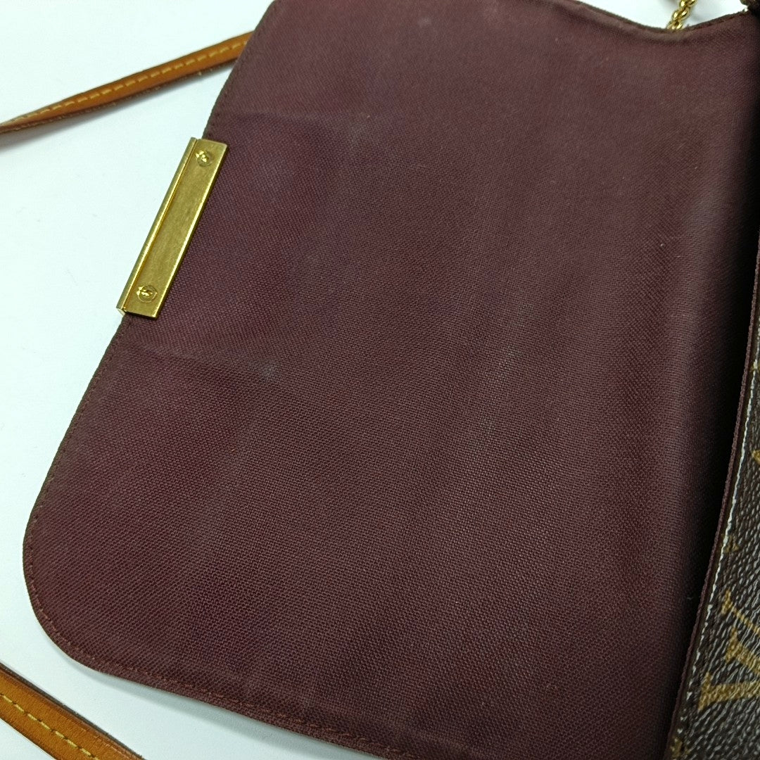 FAVORITE MM Monogram Coated Canvas Brown