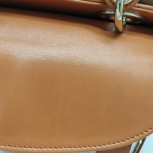 Lady Dior Small Quilted Lambskin Orange