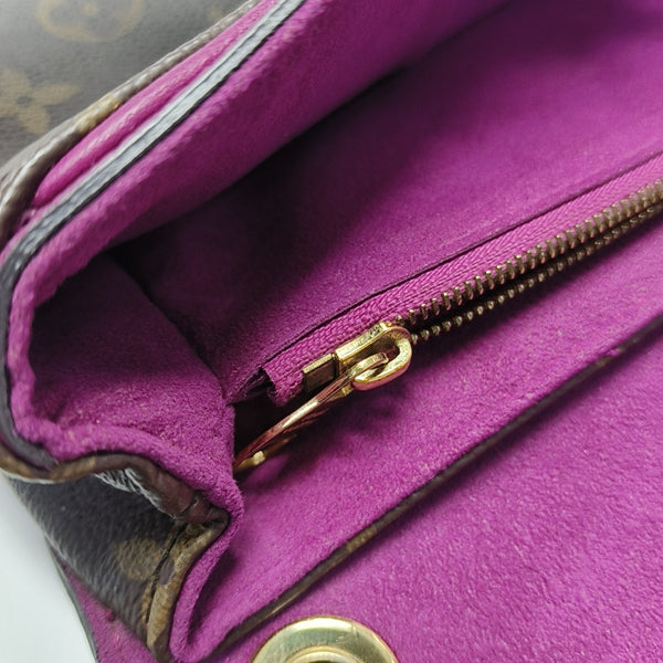 PALLAS BB Monogram Coated Canvas Brown