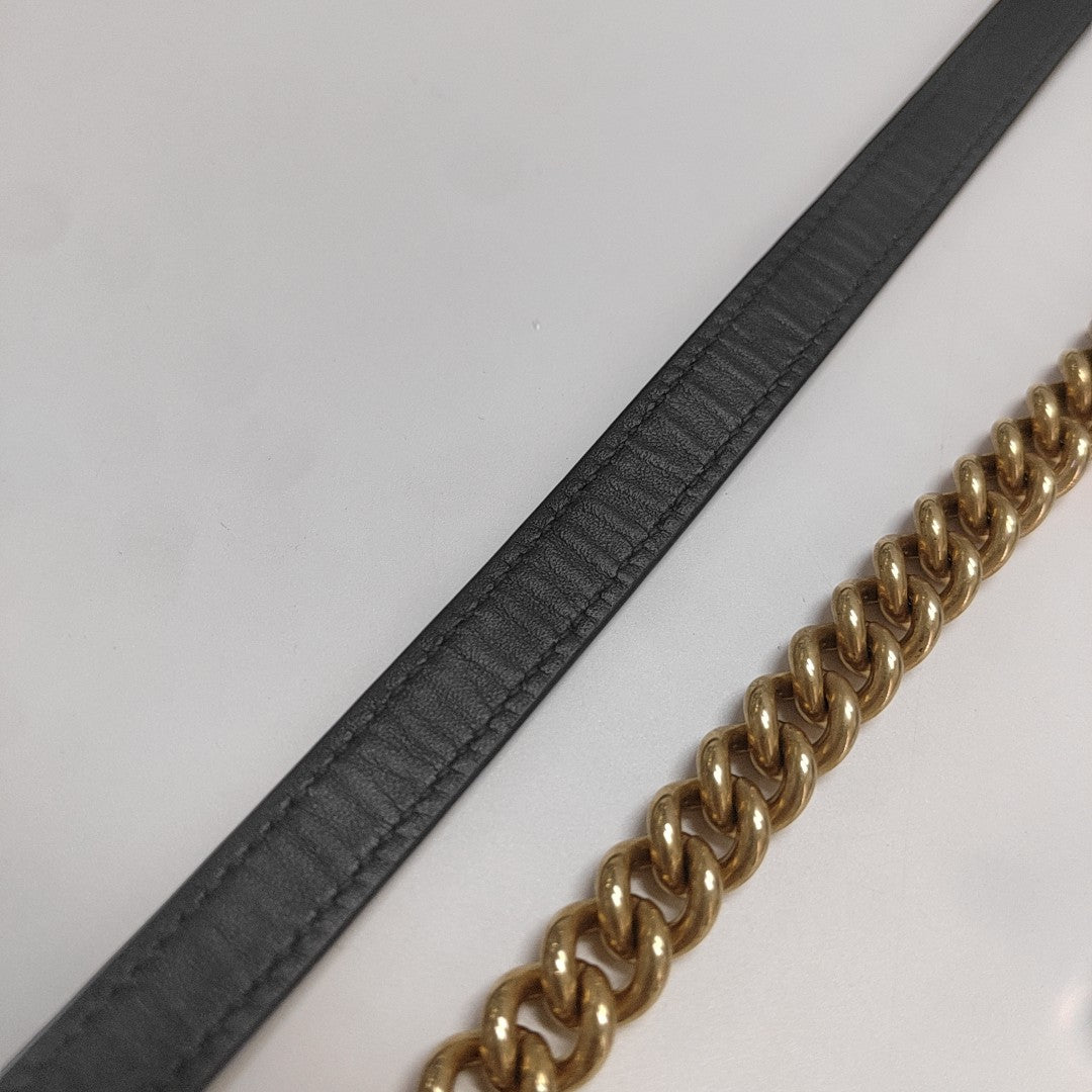 GG Marmont Small Quilted Calfskin Black