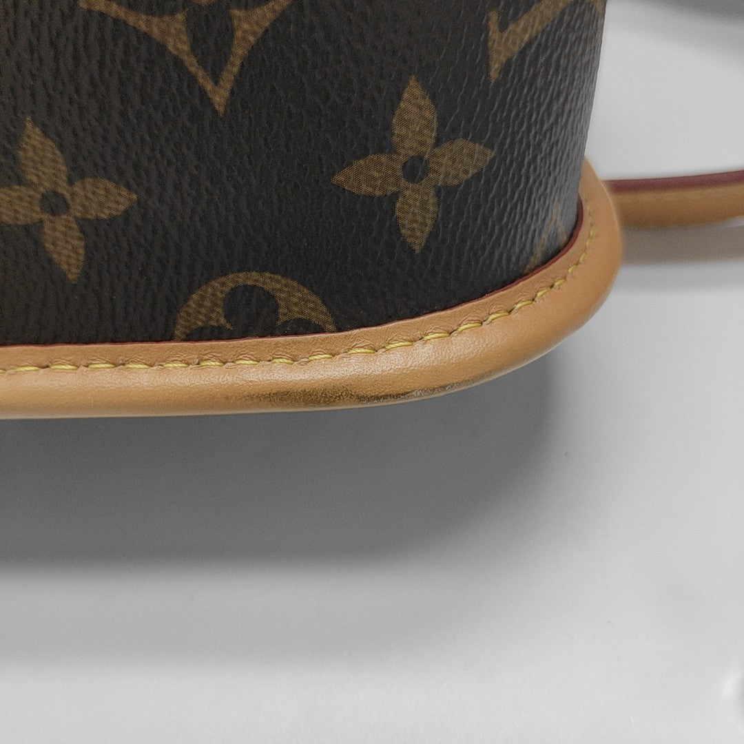 DIANE Monogram Coated Canvas Brown