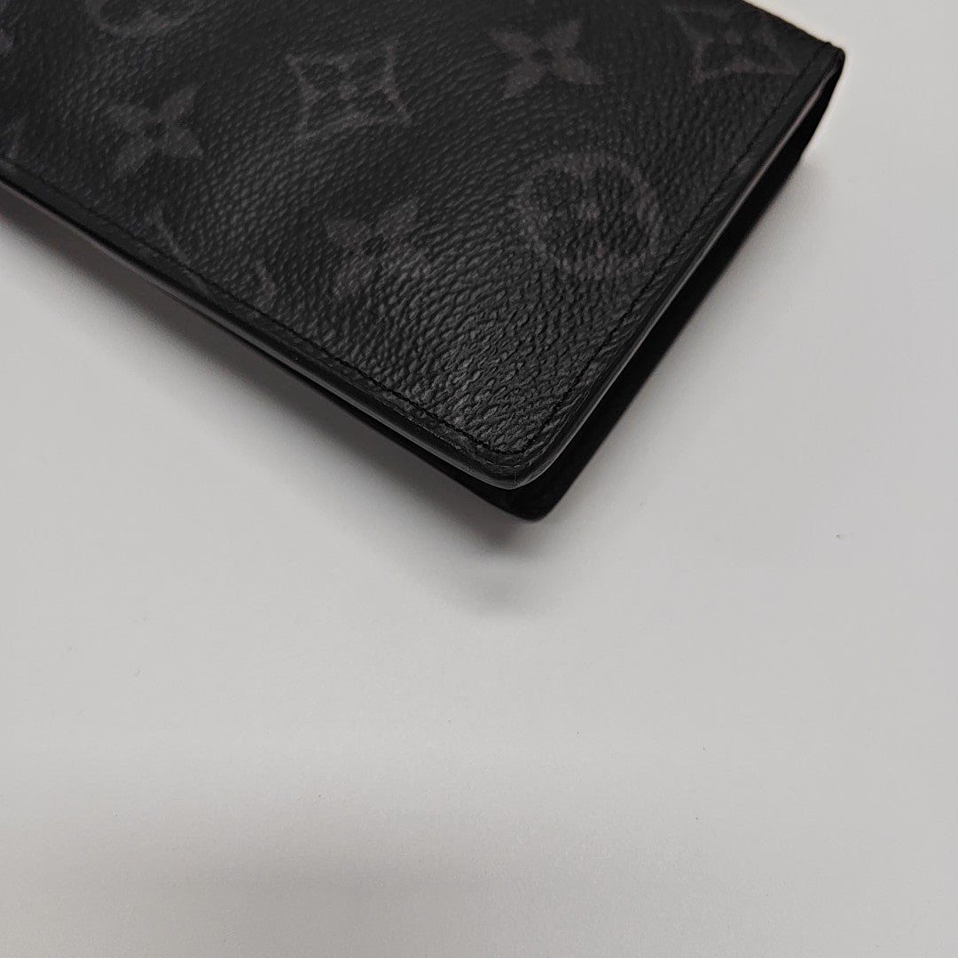 BRAZZA Monogram Coated Canvas Black Wallet