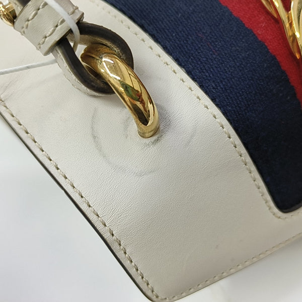 Sylvie Mini Calfskin White
