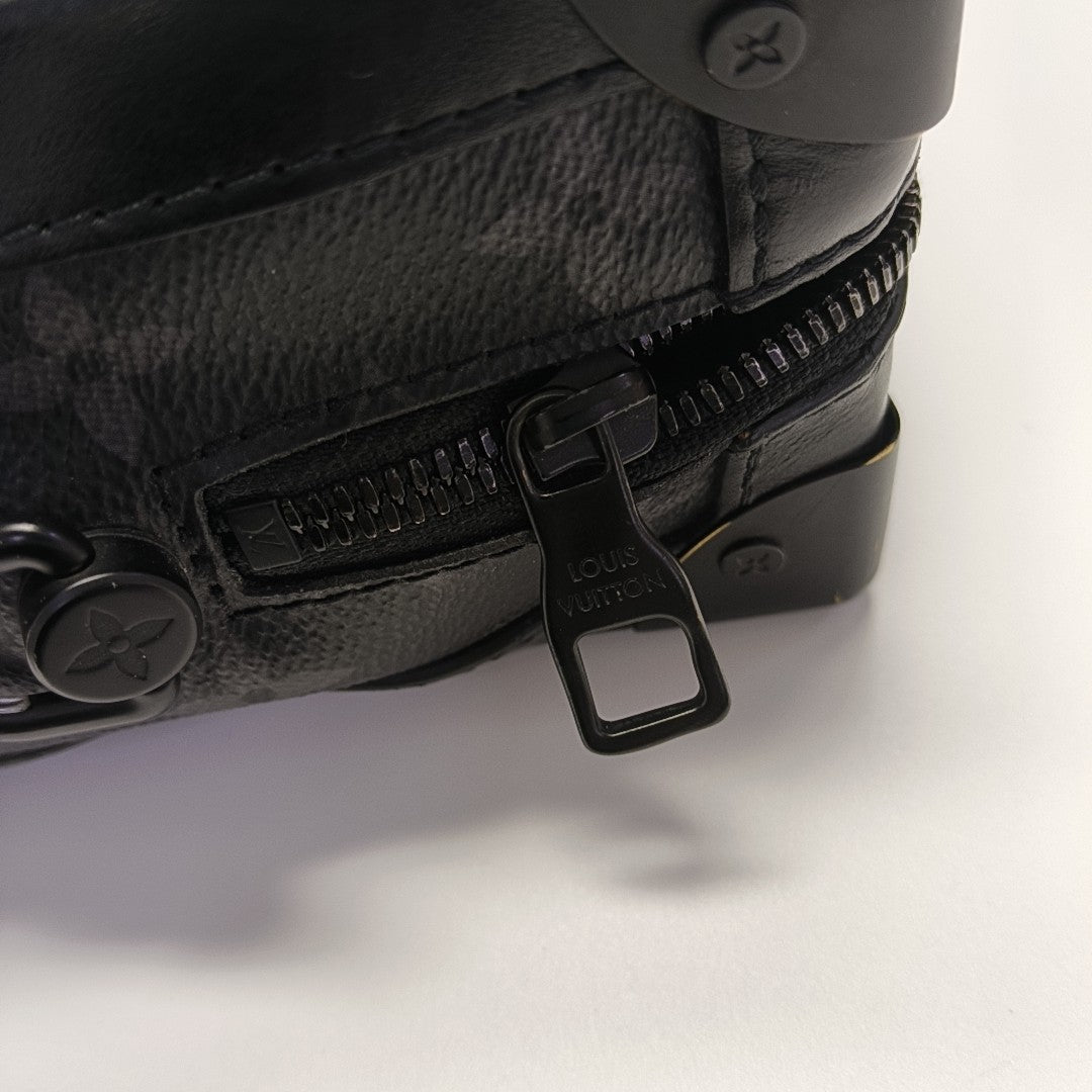 SOFT TRUNK Monogram Coated Canvas Black