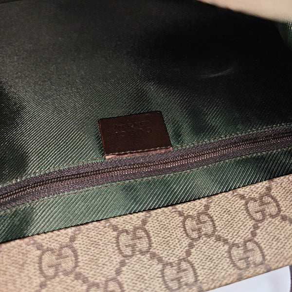 Monogram Coated Canvas Tote Bag Black