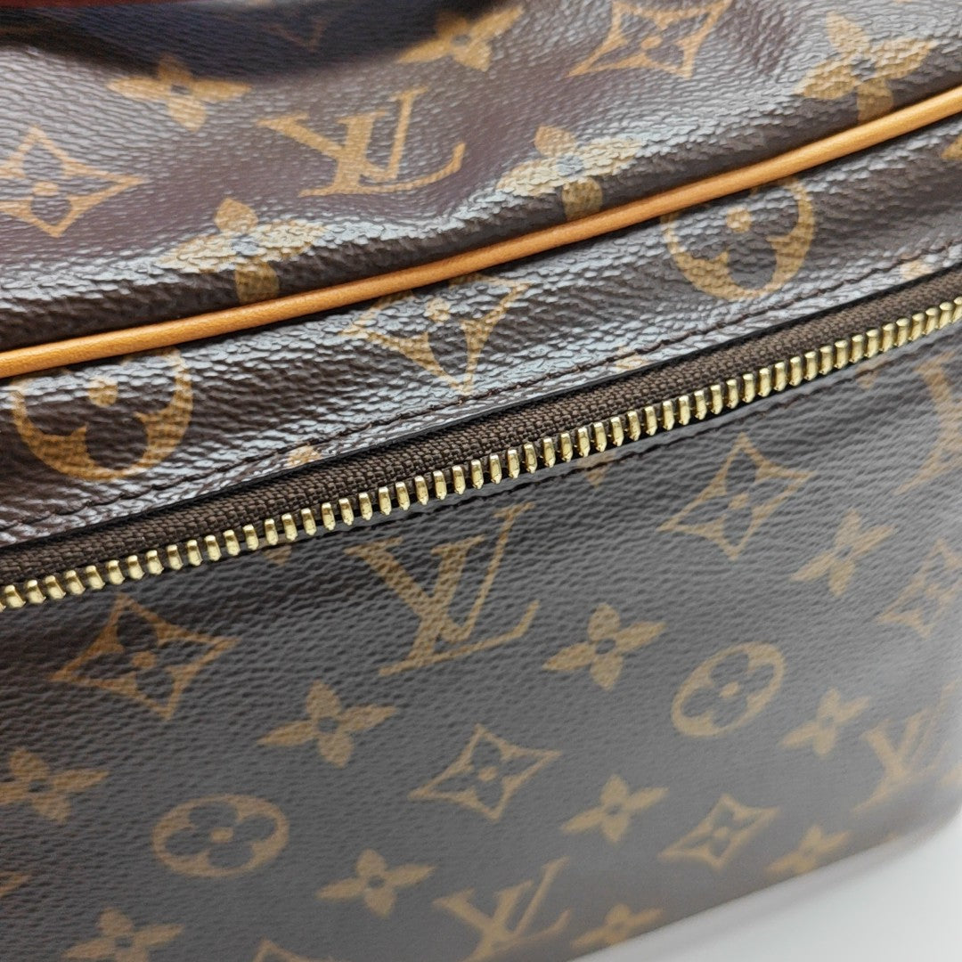 NICE BB Monogram Coated Canvas Brown