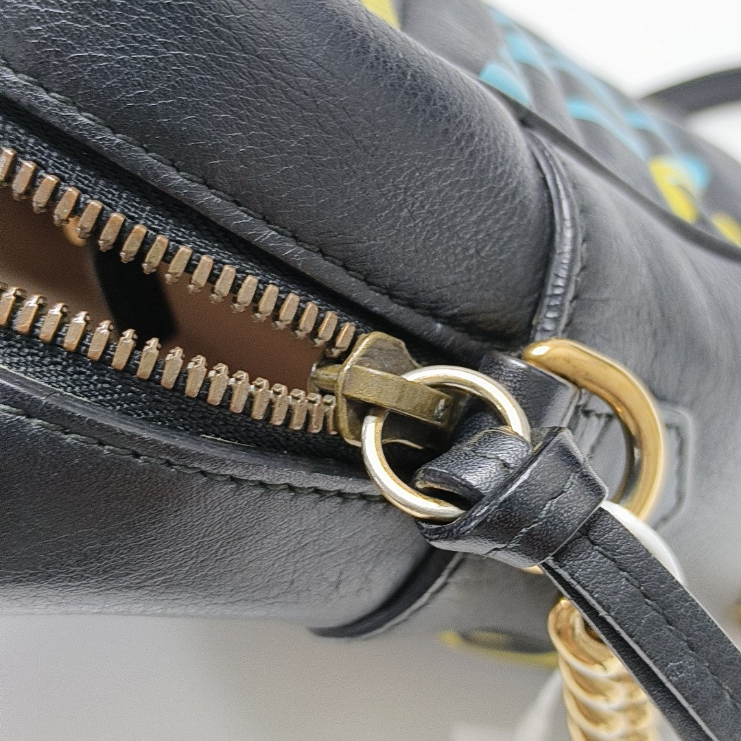 Calfskin Shoulder Bag Black