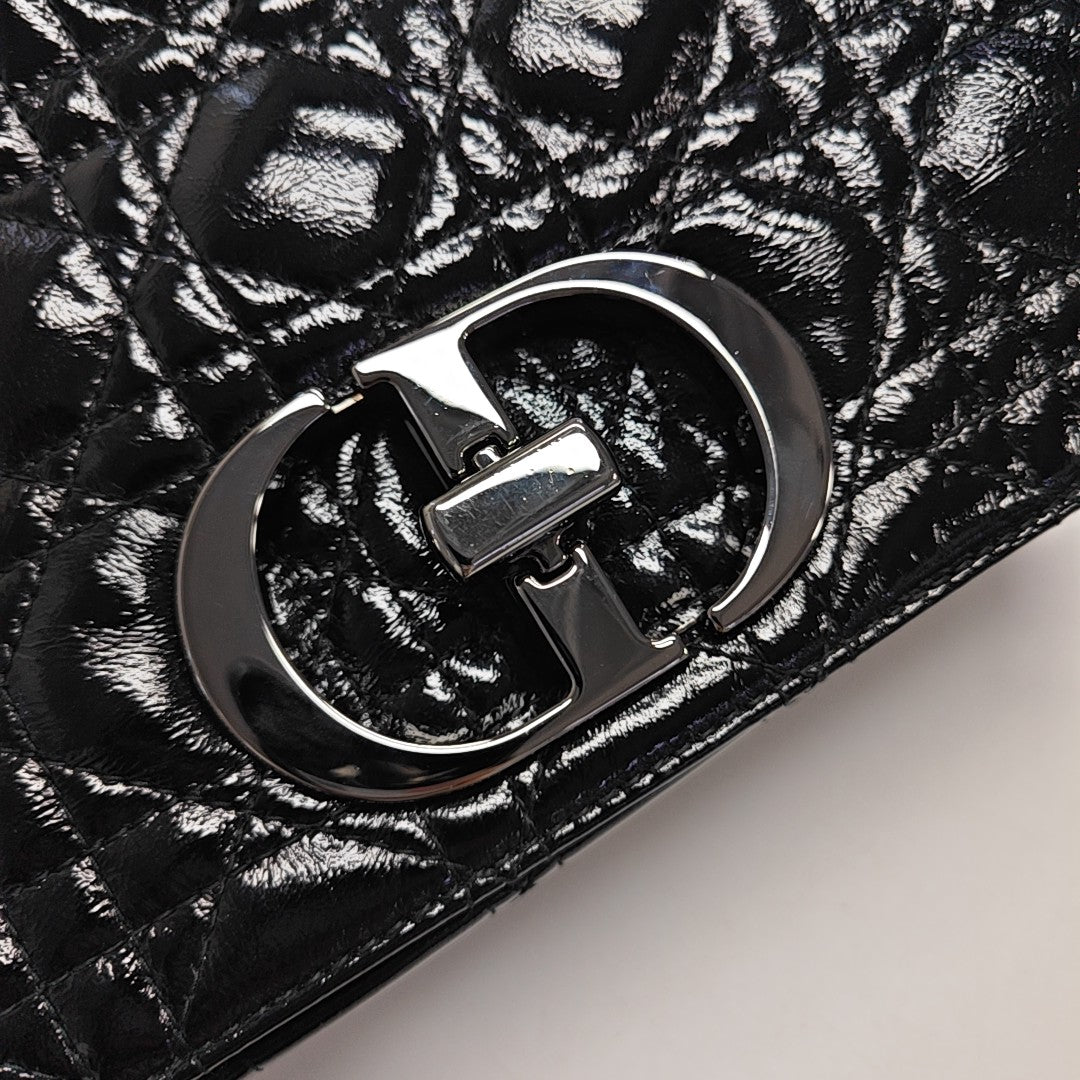 Dior Caro Medium Lambskin Black