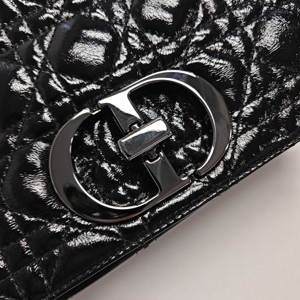 Dior Caro Medium Lambskin Black