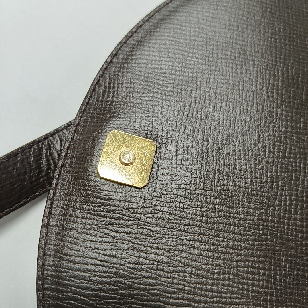 Calfskin Shoulder Bag Brown