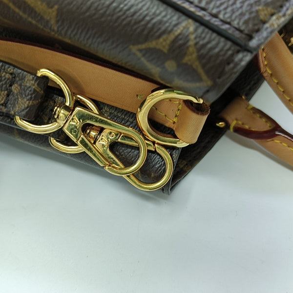 MONTAIGNE BB Monogram Coated Canvas Brown