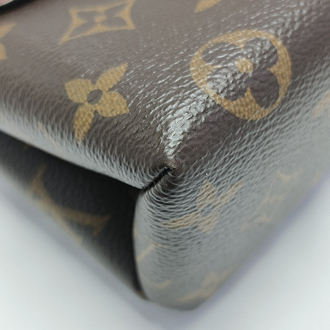 LOCKY BB Monogram Coated Canvas Brown